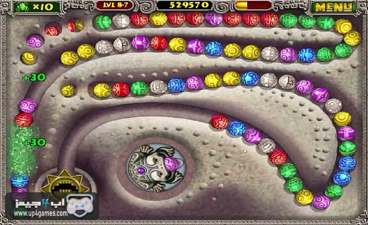 تحميل لعبة زوما Zuma Deluxe